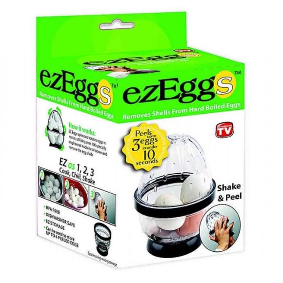 AS SEEN ON TV ezEGG PEELER - BLACK (NEW WITH TAGS) - Picture 1 of 4